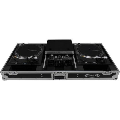 Odyssey Innovative Designs Flight Zone - Universal Turntable DJ Coffin with Wheels & Glide Shelf