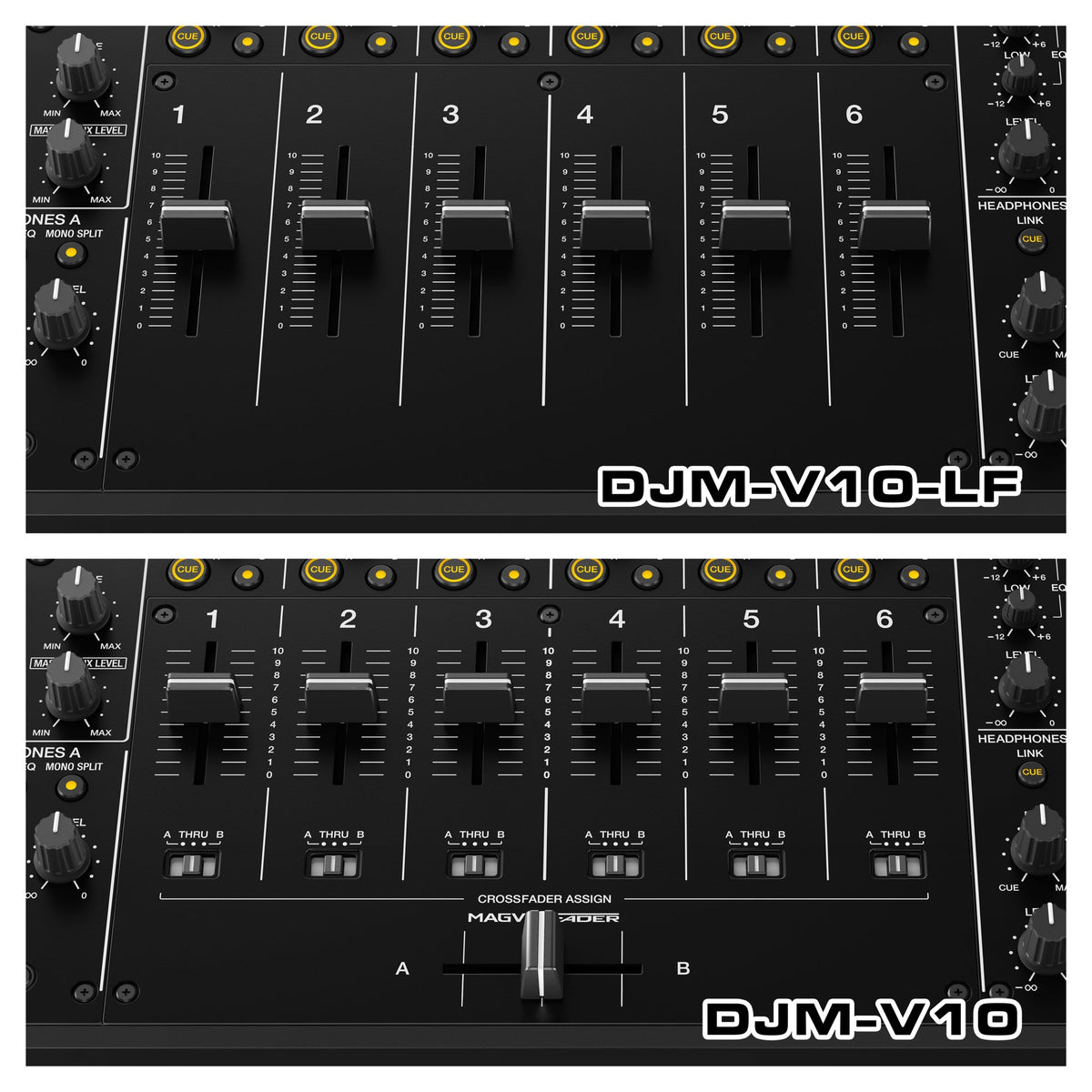 Pioneer DJ DJM-V10-LF Long Fader Creative-style 6-channel  DJ Mixer (Open Box)