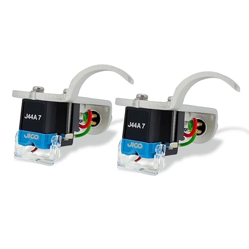 JICO Omnia J44A 7 DJ IMP SD (2-Pack) Mounted on Silver Jico Headshells