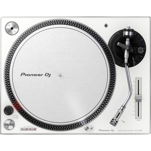 Pioneer DJ PLX-500-W Direct Drive Turntable in White (Open Box)