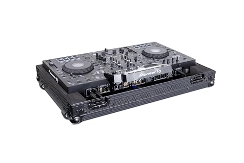 Headliner Low-Profile Flight Case with Wheels for Pioneer DJ XDJ-RX3 (Pitch Black)