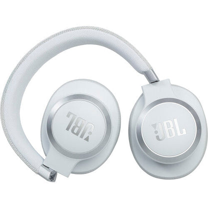 JBL Live 660NC Noise-Canceling Wireless Over-Ear Headphones (White)
