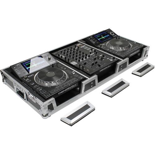 Odyssey Innovative Designs DJ Coffin for Two Large Format Tabletop CD/Media Players (Open Box)