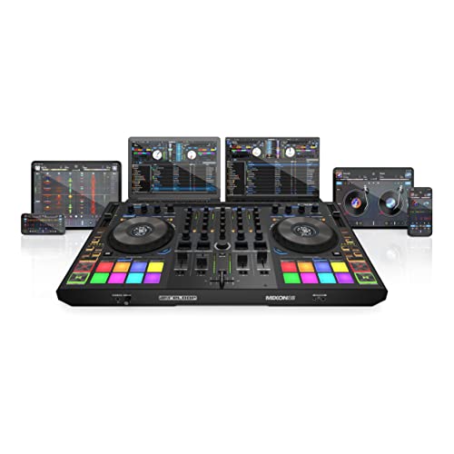 Reloop Mixon 8 Pro 4-Channel Professional Hybrid DJ Controller, Black (Open Box)