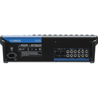 Yamaha MG20 20-Input 6-Bus Mixer,Black