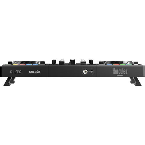 Hercules DJControl Inpulse 500 2-Deck USB DJ Controller with DJUCED Light Guides Software, Black (Open Box)