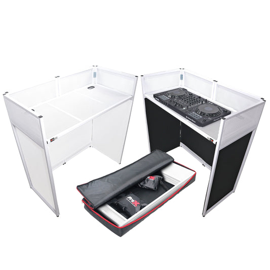 ProX XF-VISTA WH MKII | DJ Booth Facade Table (white)